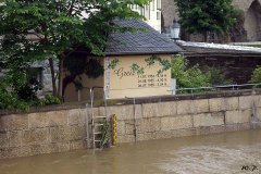 Hochwasser Weiße Elster in Greiz (Bild: W. Preißler)